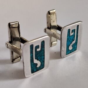 Vintage Taxco 925 Sterling Silver Cufflinks